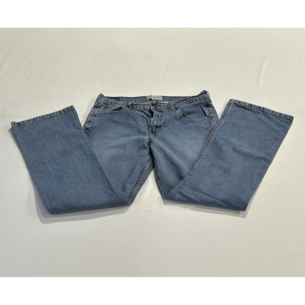 Vintage Levi Strauss Signature Jeans Size 12m Stretch Bootcut Med Blue H3c View 3